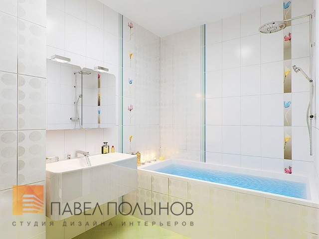 Фото интерьер ванной комнаты из проекта «ул.Ушинского - дизайн интерьера квартиры 100 кв.м»