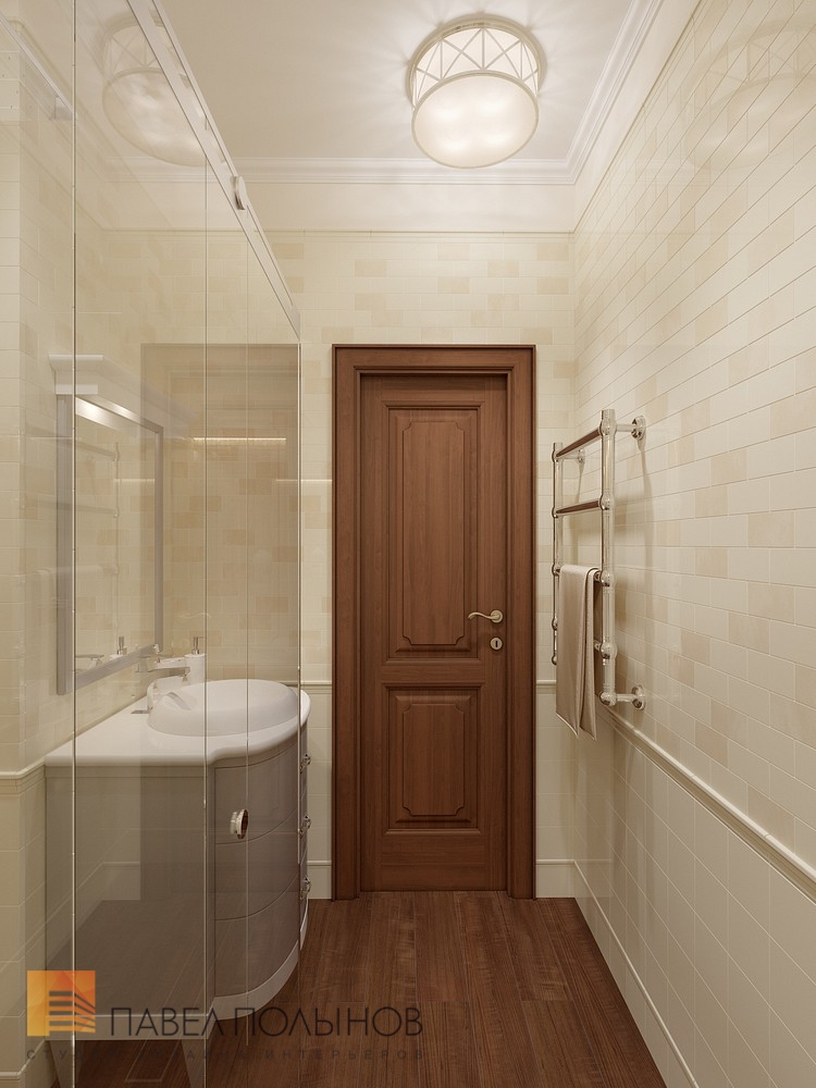 Фото дизайн ванной из проекта «Дизайн интерьера четырехкомнатной квартиры в классическом стиле, ЖК «Duderhof club», 163 кв.м.»
