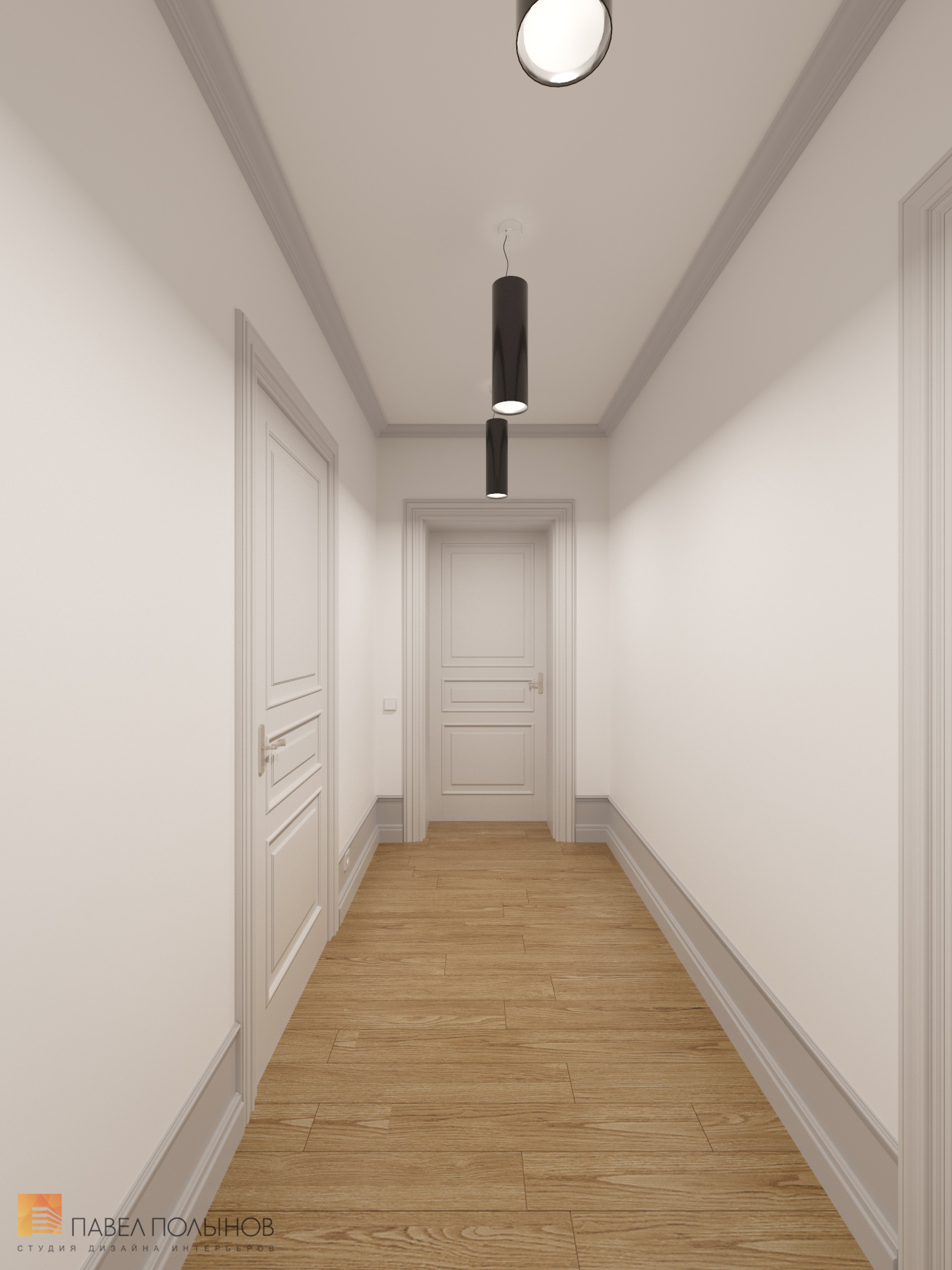 Фото интерьер коридора из проекта «Интерьер квартиры в стиле неоклассики, ЖК «Парадный квартал», 190 кв.м.»