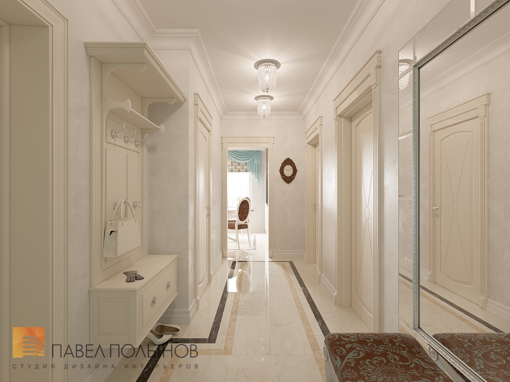 Фото прихожая из проекта «Интерьер квартиры в классическом стиле, ЖК «Новомосковский», 60 кв.м.»