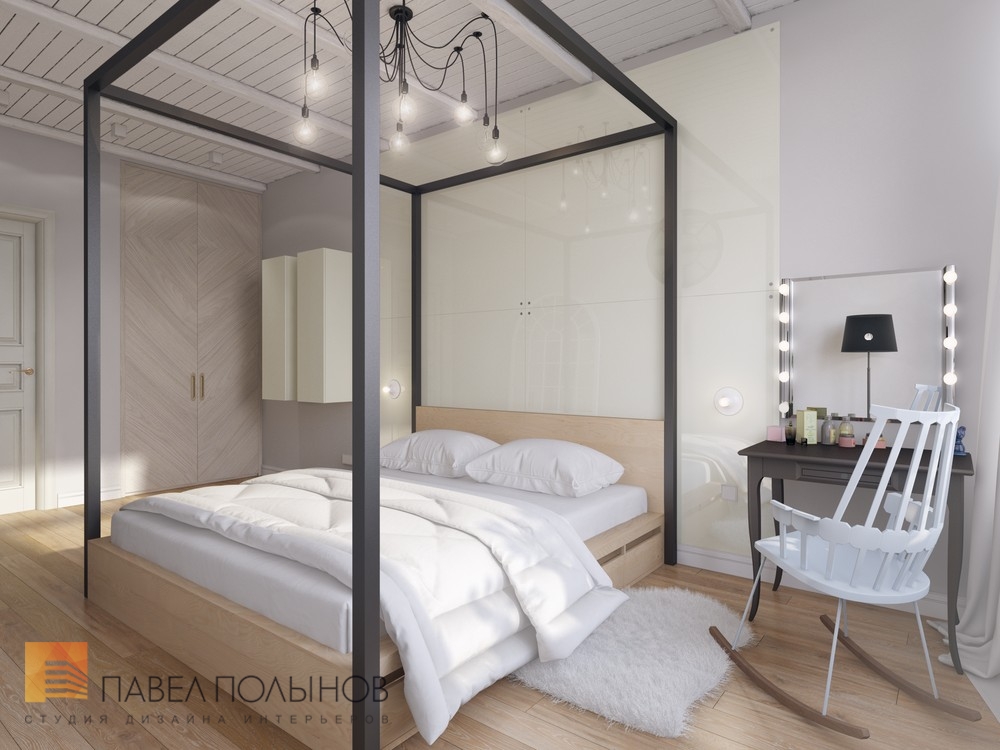 Фото интерьер спальни из проекта «Интерьер трехкомнатной квартиры в элитном доме «Таврический», 112 кв.м»