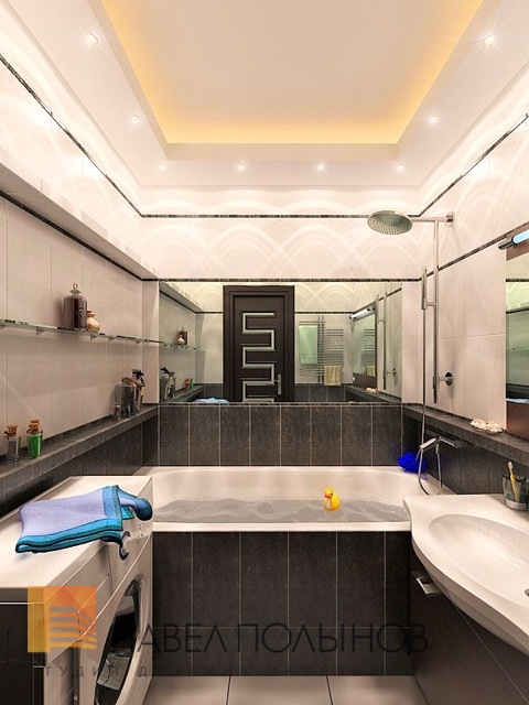 Фото дизайн ванной комнаты из проекта «Ленинский пр. - дизайн интерьера квартиры 75 кв.м»