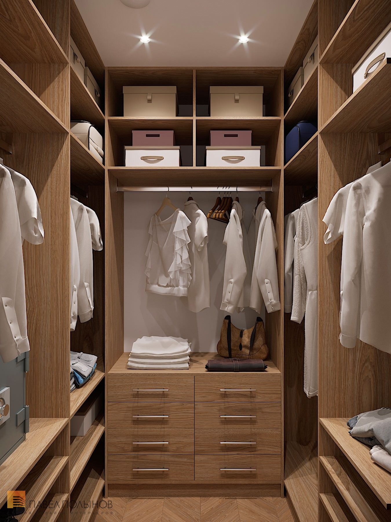 Фото: Гардеробная - Интерьер квартиры в классическом стиле, ЖК «1147 ...