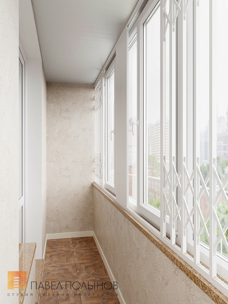 Фото лоджия из проекта «Квартира в классическом стиле, ЖК «Time дом у Московской», 120 кв.м.»
