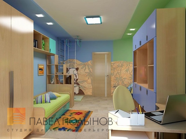 Фото дизайн интерьера детской комнаты из проекта «Детские»