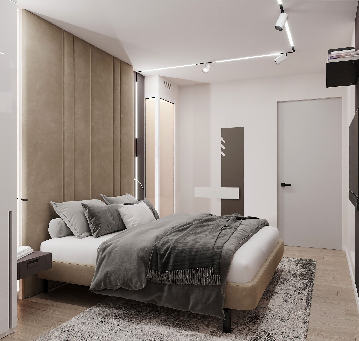 Дизайн интерьера квартиры в современном стиле в ЖК BauHaus, 95 кв.м.