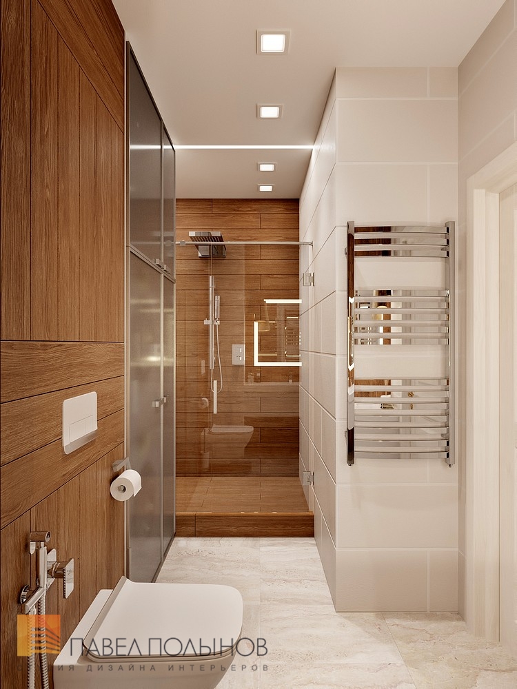 Фото интерьер ванной комнаты из проекта «Дизайн квартиры 70 кв.м. в современном стиле, ЖК «Новомосковский»»
