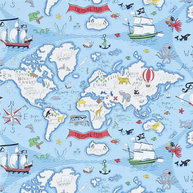 Обои SANDERSON WALLPAPER TREASURE MAP Обои SANDERSON WALLPAPER TREASURE MAP