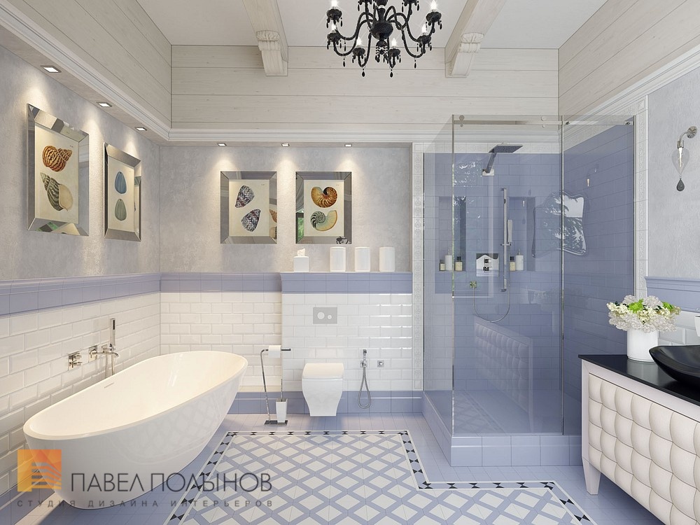 Фото интерьер ванной комнаты из проекта «Интерьер загородного дома в Репино, 347 кв.м.»