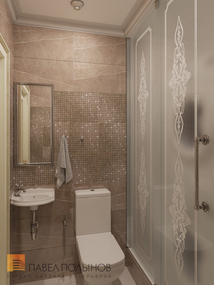 Фото интерьер туалета из проекта «Интерьер четырехкомнатной квартиры в классическом стиле, ЖК «Дом-Мегалит на Неве», 117 кв.м.»