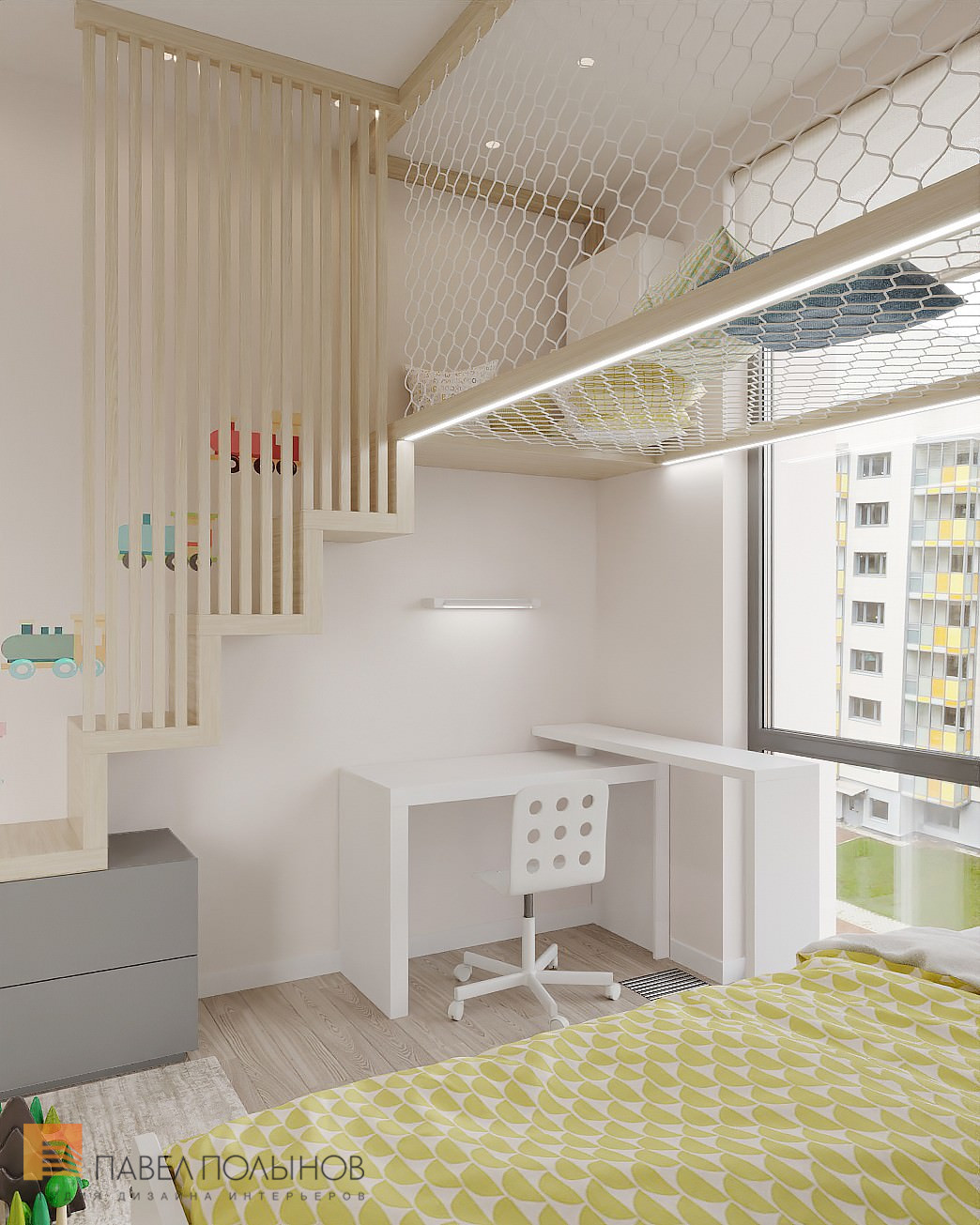 Фото дизайн интерьера детской комнаты из проекта «ЖК BauHaus, 95 кв.м.»