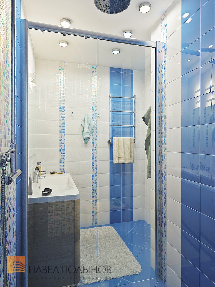 Фото интерьер ванной комнаты из проекта «Душевые комнаты»