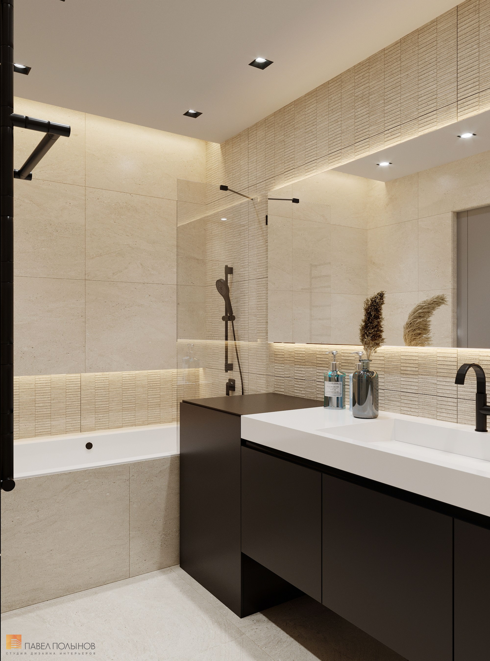 Фото интерьер ванной комнаты из проекта «ЖК BauHaus, 95 кв.м.»