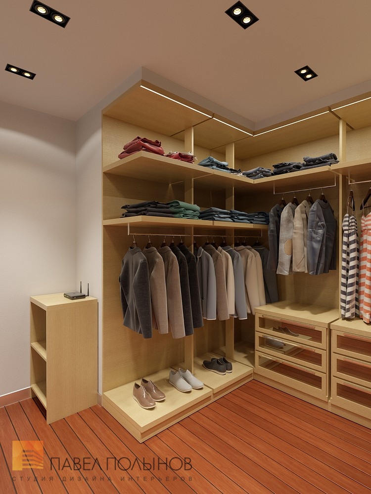 Фото дизайн гардеробной из проекта «Гардеробные комнаты»
