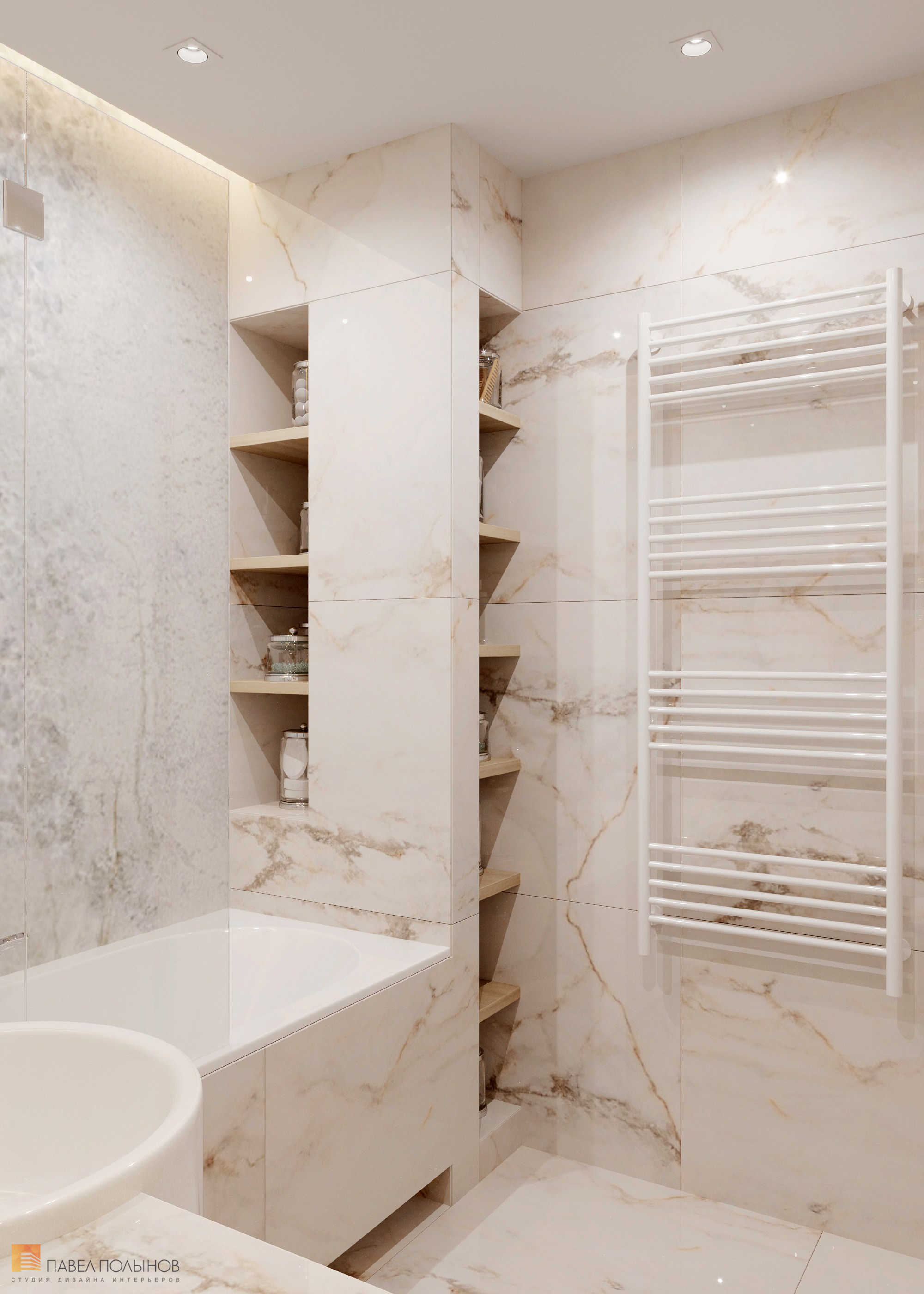 Фото интерьер ванной комнаты из проекта «Квартира в современном стиле, ЖК «Аннино парк», 54 кв.м.»