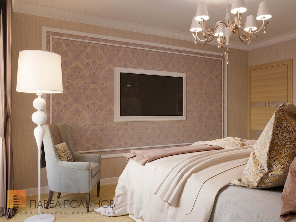 Фото дизайн спальни из проекта «Квартира в современном стиле, ЖК «Яблоневый сад»»