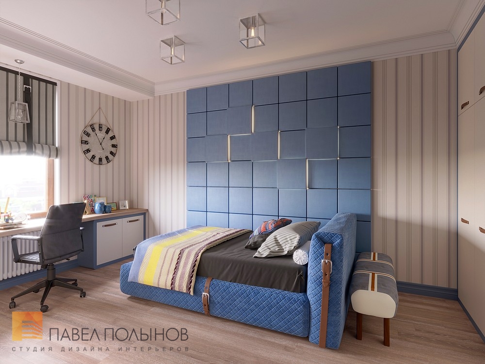 Фото дизайн детской комнаты из проекта «Дизайн трехкомнатной квартиры 100 кв.м. в стиле неоклассики, ЖК «Смольный парк»»