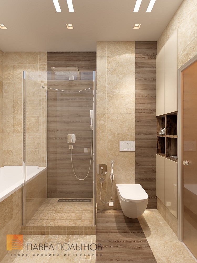 Фото дизайн ванной комнаты из проекта «Интерьер квартиры в стиле прованс, ЖК &quot;Самоцветы&quot;, 100 кв.м.»