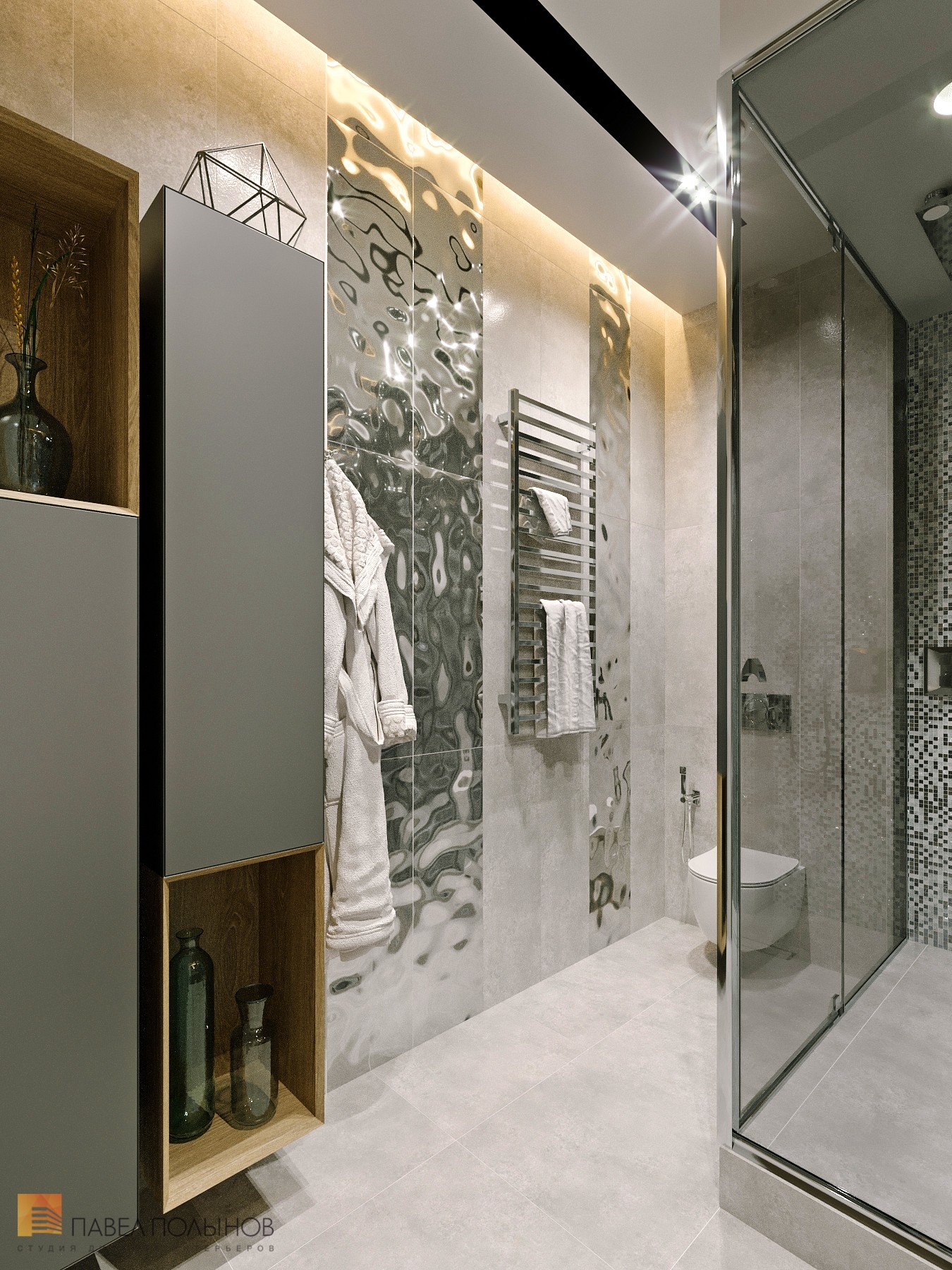 Фото дизайн интерьера санузла из проекта «Квартира в стиле неоклассики, ЖК «Леонтьевский мыс», 250 кв.м.»