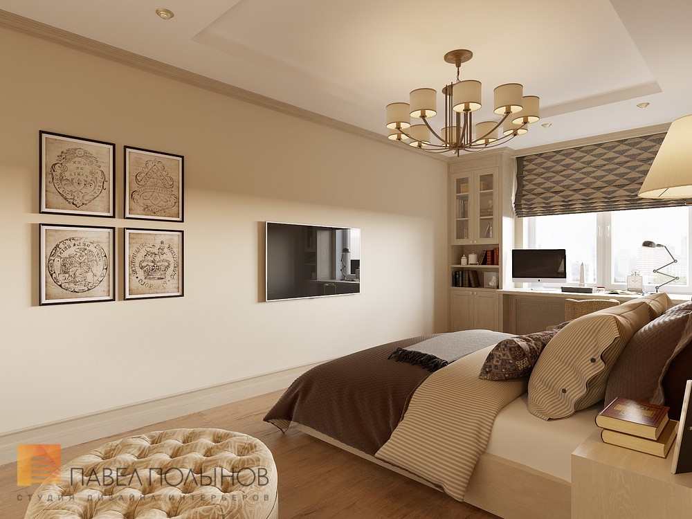 Фото дизайн спальни из проекта «Интерьер квартиры в стиле прованс, ЖК &quot;Самоцветы&quot;, 100 кв.м.»