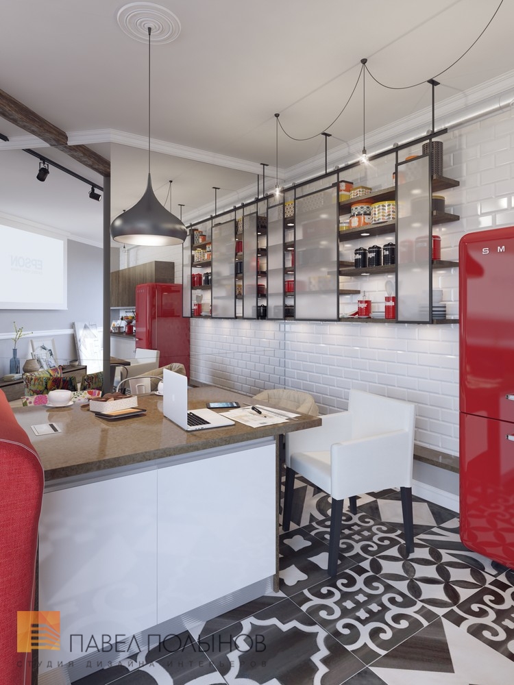 Фото кухня из проекта «Интерьер трехкомнатной квартиры в элитном доме «Таврический», 112 кв.м»