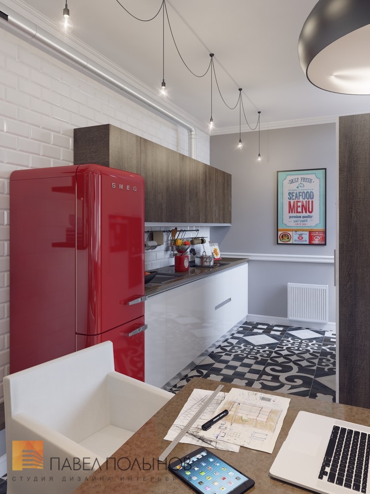Фото интерьер кухни из проекта «Интерьер трехкомнатной квартиры в элитном доме «Таврический», 112 кв.м»