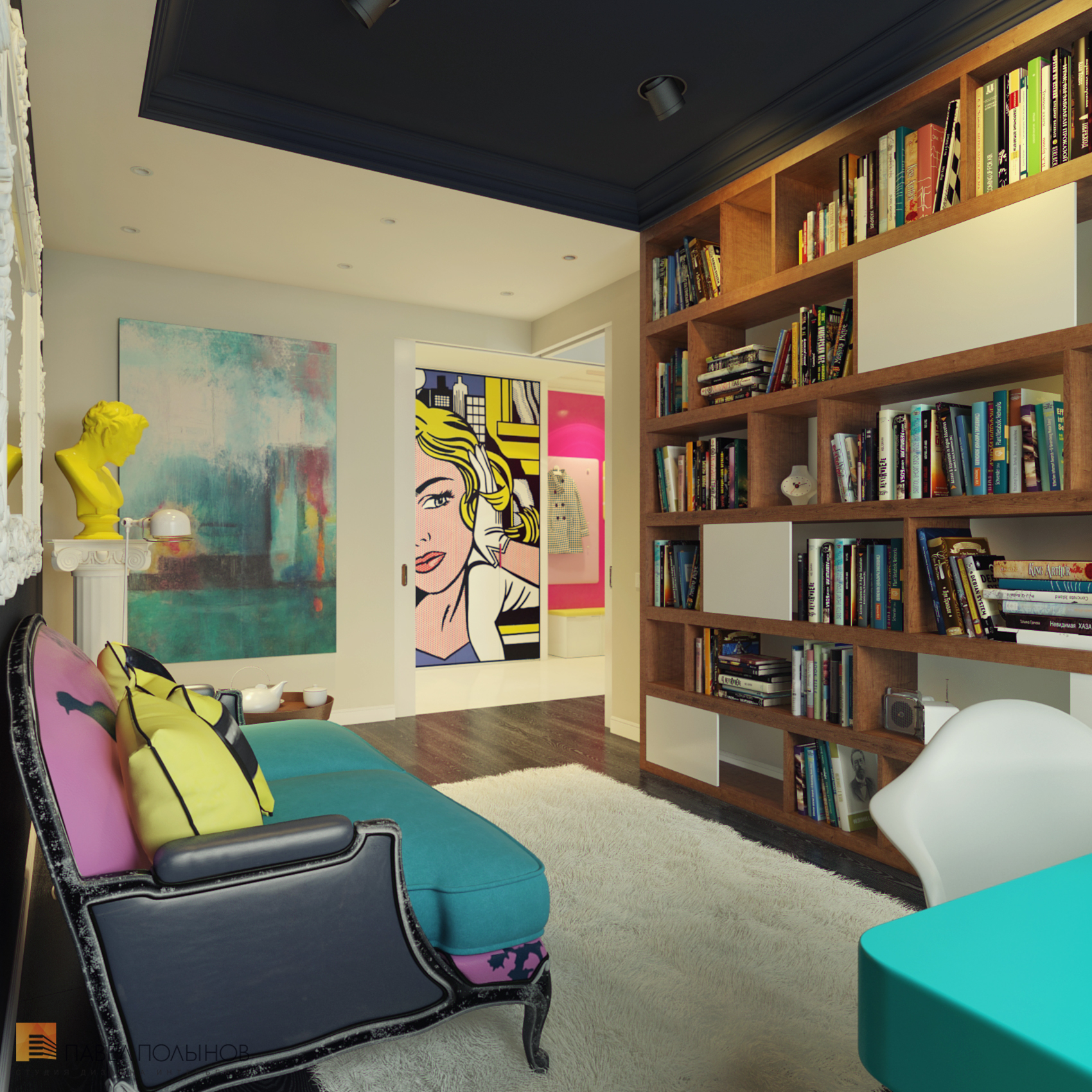 Фото кабинет из проекта «Дизайн интерьера квартиры в ЖК «Ижора Парк»»