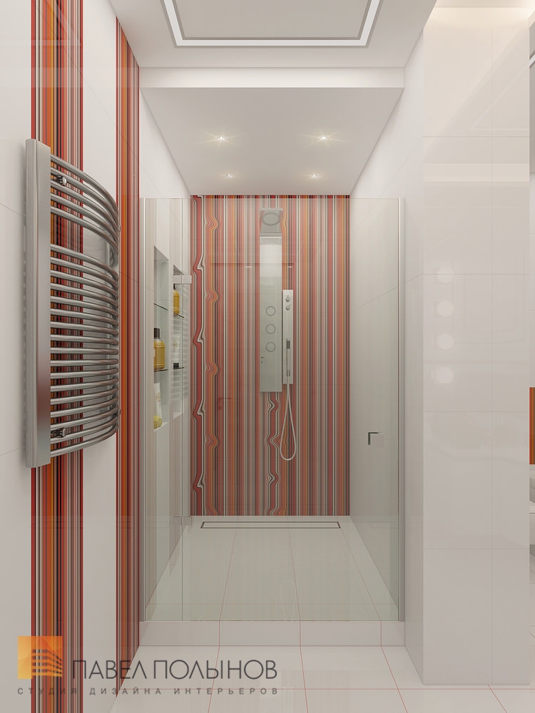 Фото дизайн интерьера ванной комнаты из проекта «Дизайн квартиры на улице Дибуновская, 117 кв.м»