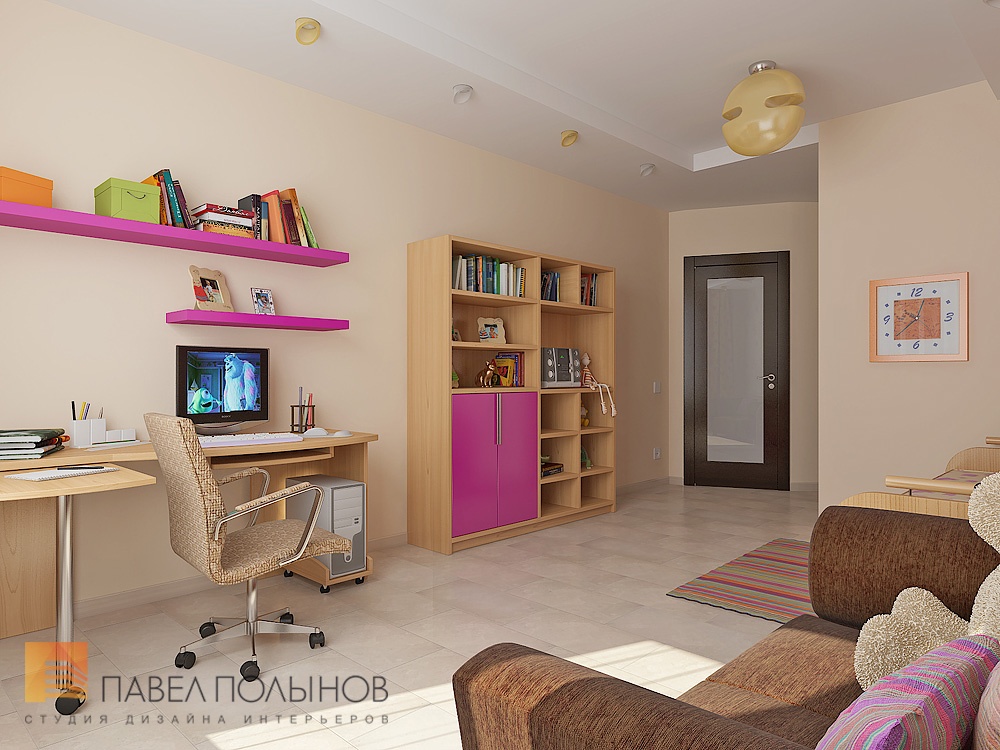 Фото детская комната из проекта «пр. Художников  - дизайн интерьера квартиры 103 кв.м»