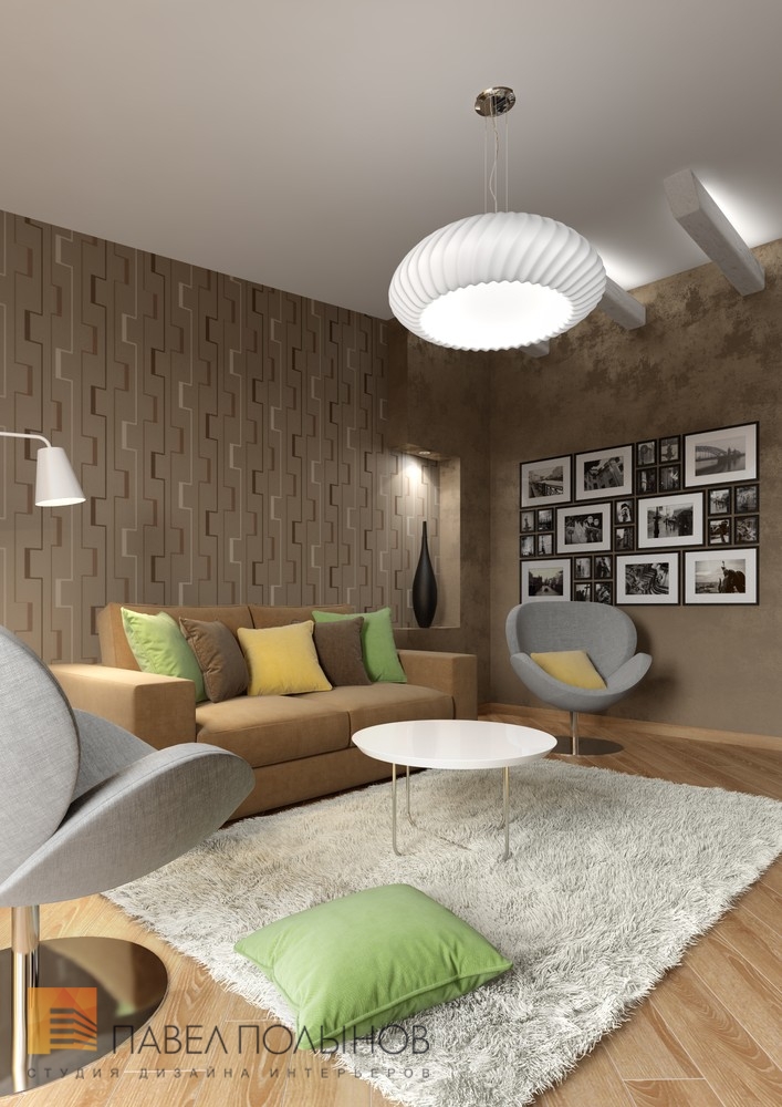 Фото гостевая комната из проекта «Дизайн интерьера квартиры в ЖК «Дом-Мегалит на Дибуновской», 130 кв.м»