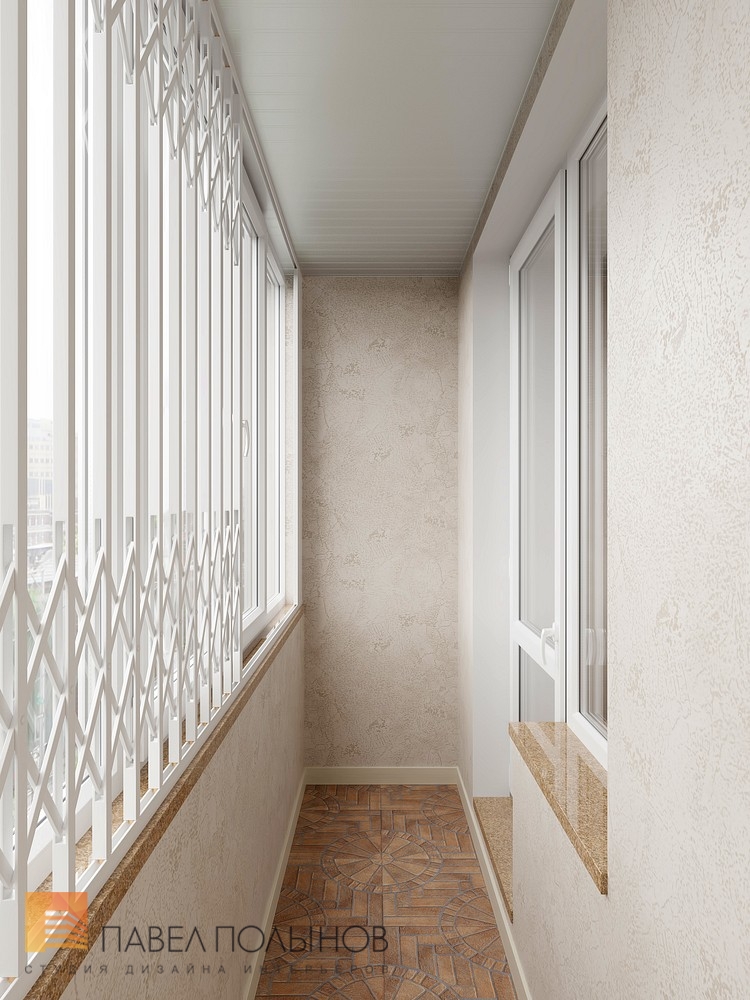 Фото дизайн лоджия из проекта «Квартира в классическом стиле, ЖК «Time дом у Московской», 120 кв.м.»