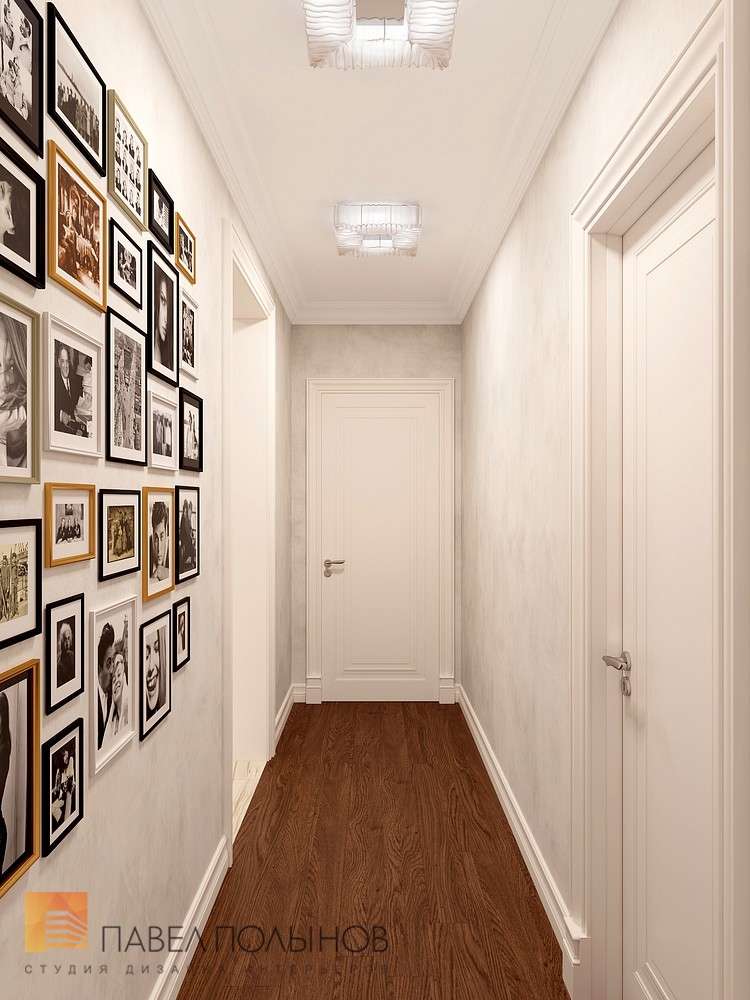 Фото интерьер коридора из проекта «Дизайн 4-комнатной квартиры 162 кв.м. в ЖК «Платинум», стиль неоклассика»