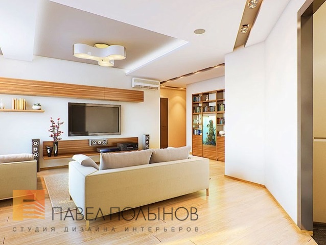 Фото интерьер гостиной из проекта «ул.Ушинского - дизайн интерьера квартиры 100 кв.м»
