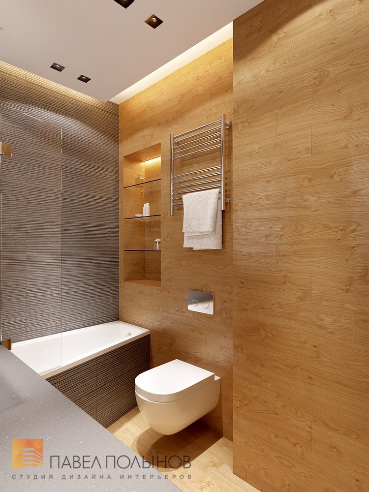 Фото дизайн ванной комнаты из проекта «Квартира в современном стиле»