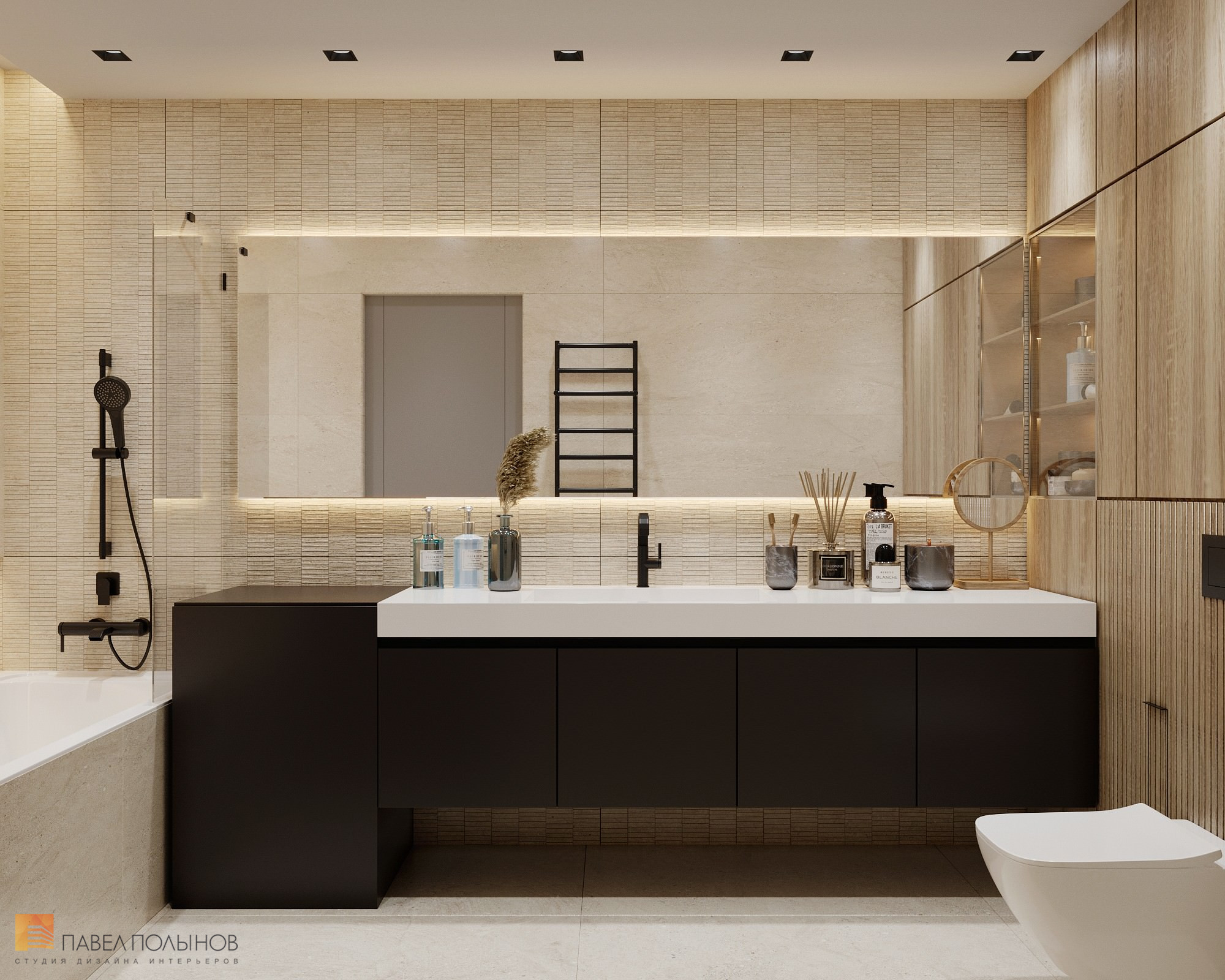 Фото дизайн ванной комнаты из проекта «ЖК BauHaus, 95 кв.м.»