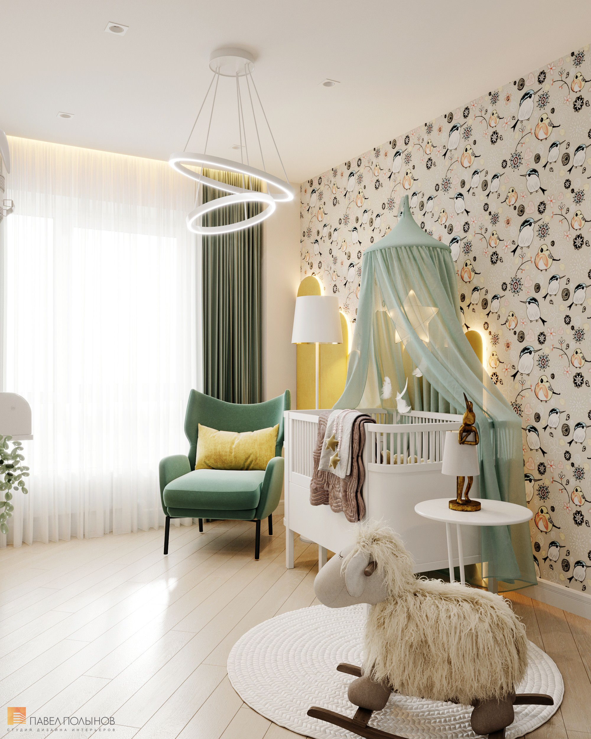 Фото детская комната из проекта «Квартира в современном стиле, ЖК «Аннино парк», 54 кв.м.»