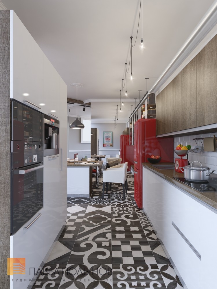Фото дизайн интерьера кухни из проекта «Интерьер трехкомнатной квартиры в элитном доме «Таврический», 112 кв.м»