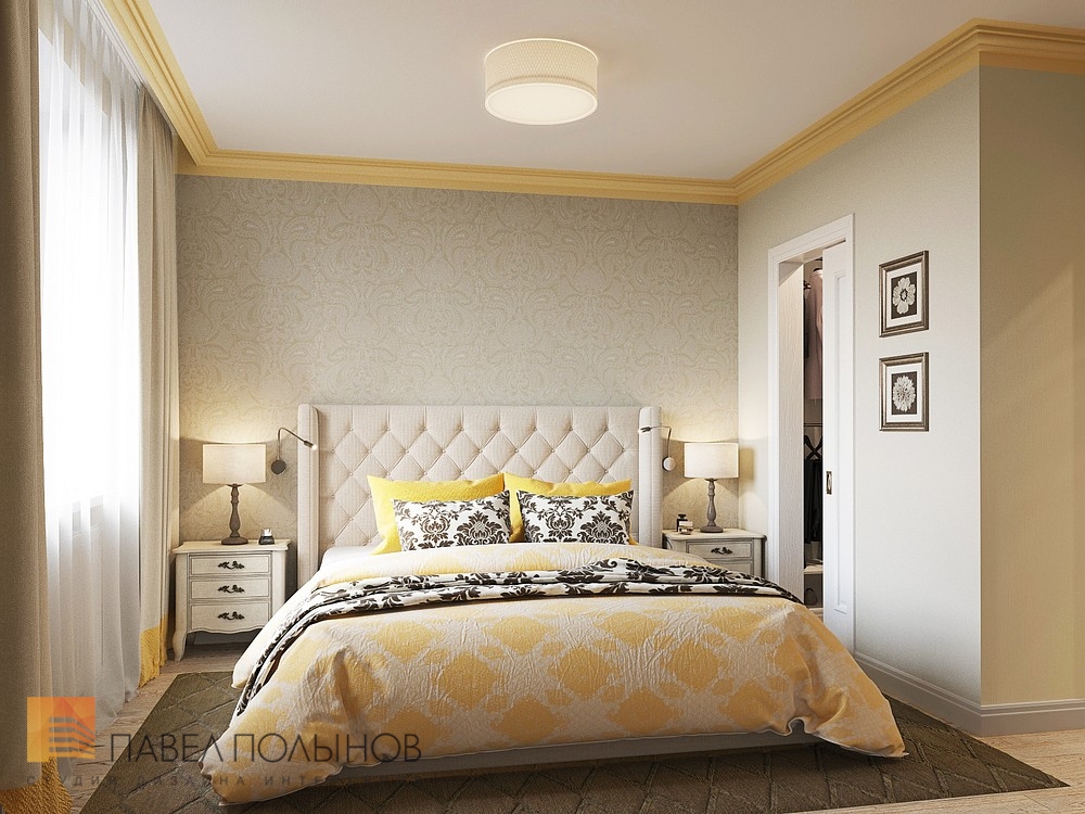Фото спальня из проекта «Интерьер квартиры в стиле легкой классики, ЖК «Академ-Парк», 68 кв.м.»