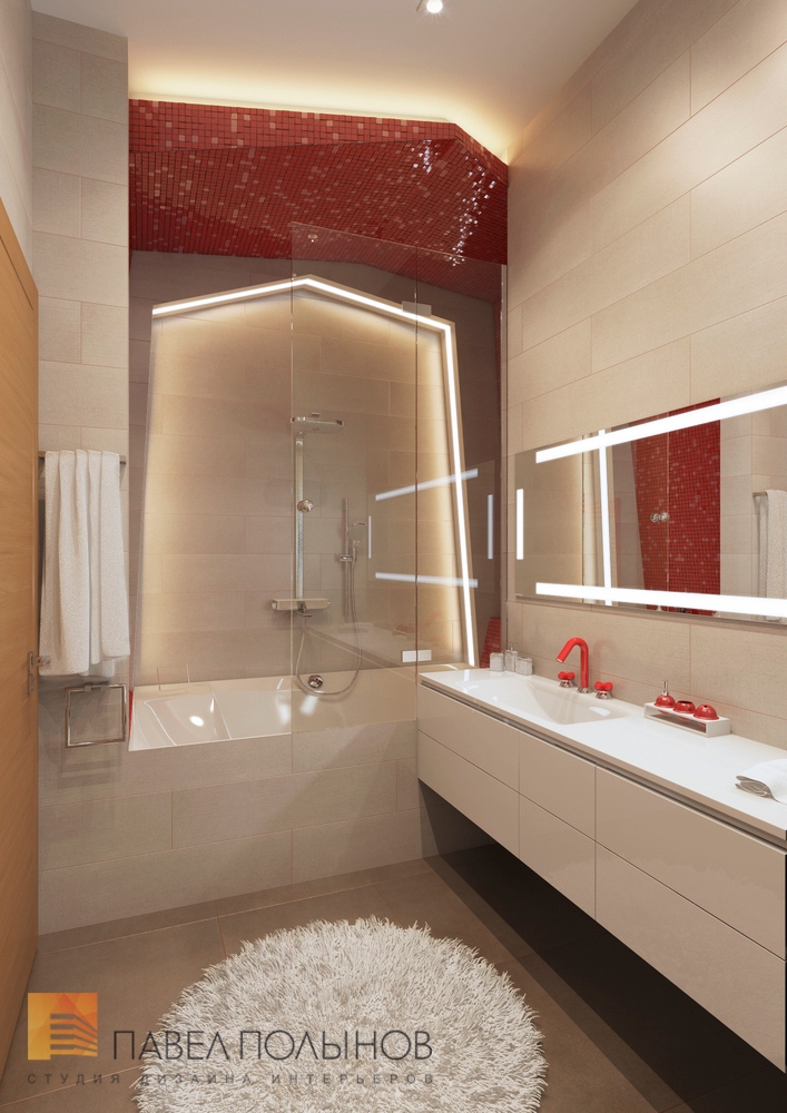 Фото интерьер ванной комнаты из проекта «г. Москва, Таунхаус в поселке «Ангелово», 143 кв.м»