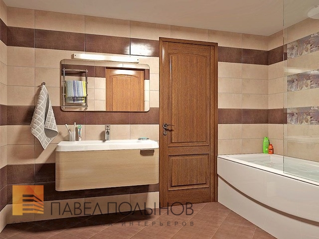 Фото интерьер ванной комнаты из проекта «Красносельское шоссе - дизайн интерьера квартиры 110 кв.м»
