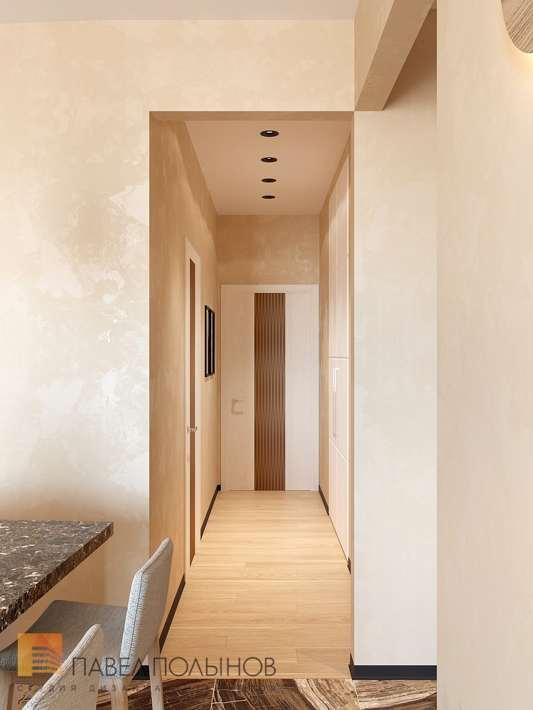 Фото дизайн интерьера холла из проекта «Дизайн проект 1-комнатной квартиры 70 кв.м. в ЖК «Риверсайд», современный стиль»
