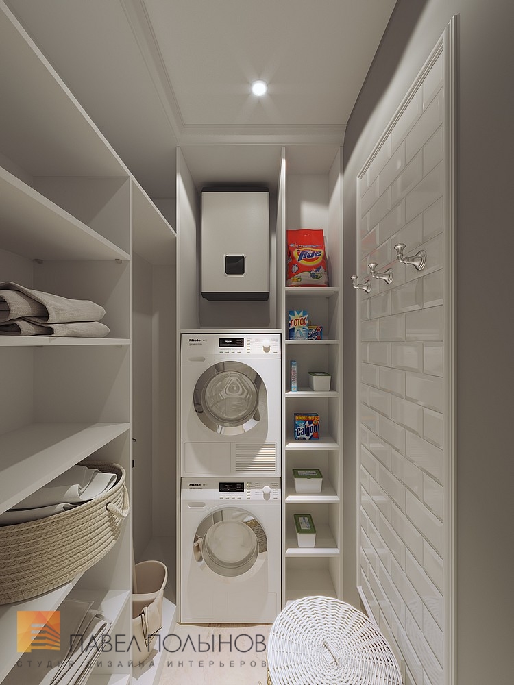 Фото интерьер хозяйственной комнаты из проекта «Дизайн трехкомнатной квартиры в классическом стиле, ЖК Аристократ, 78 кв.м.»