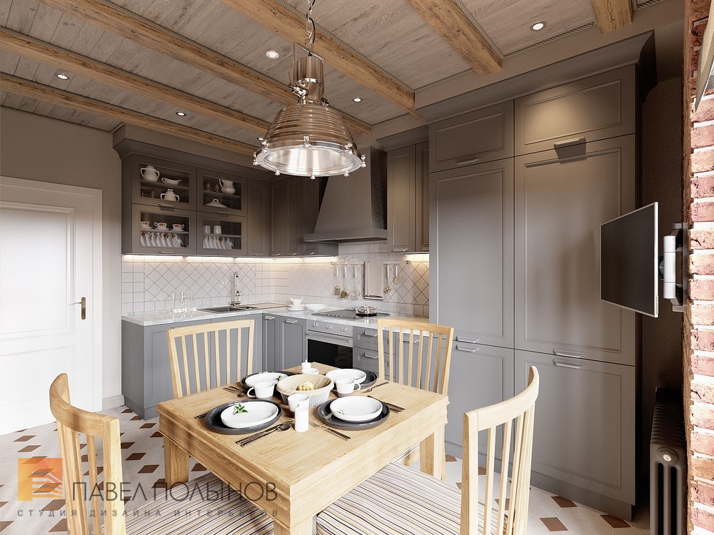 Фото дизайн кухни из проекта «Интерьер квартиры в стиле прованс, ЖК &quot;Самоцветы&quot;, 100 кв.м.»