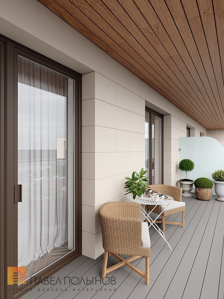 Фото балкон из проекта «Дизайн трехкомнатной квартиры в стиле прованс, ЖК «Привилегия», 133 кв.м.»