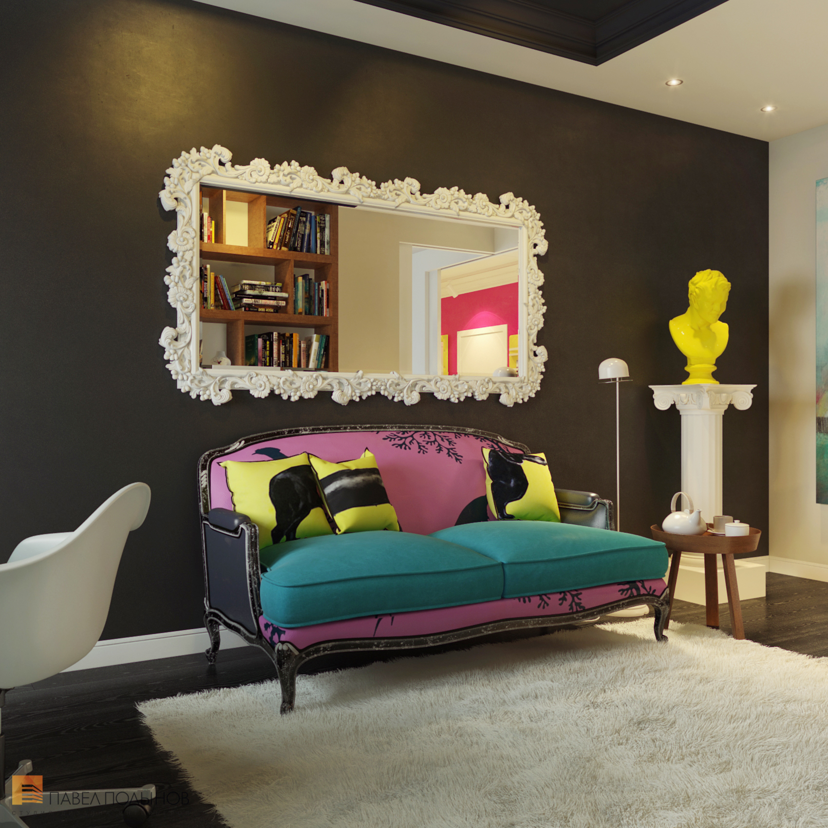 Фото интерьер кабинета из проекта «Дизайн интерьера квартиры в ЖК «Ижора Парк»»