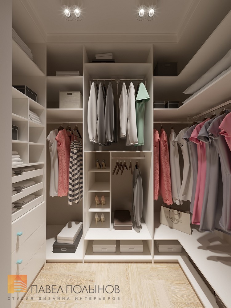 Фото интерьер гардеробной из проекта «Гардеробные комнаты»