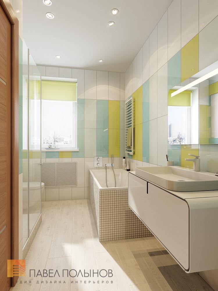 Фото ванная комната из проекта «Интерьер двухкомнатной квартиры в Московской области, 80 кв.м.»