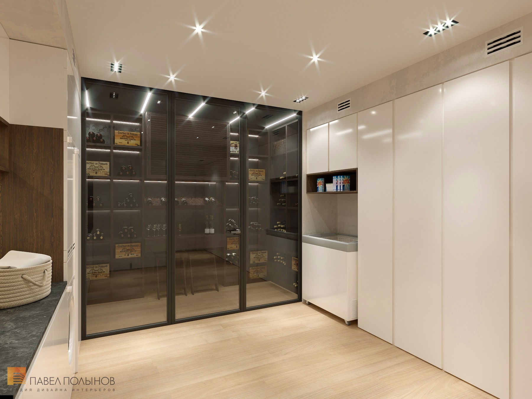 Фото дизайн интерьера хозяйственной комнаты из проекта «Интерьер дома в современном стиле, 350 кв.м.»