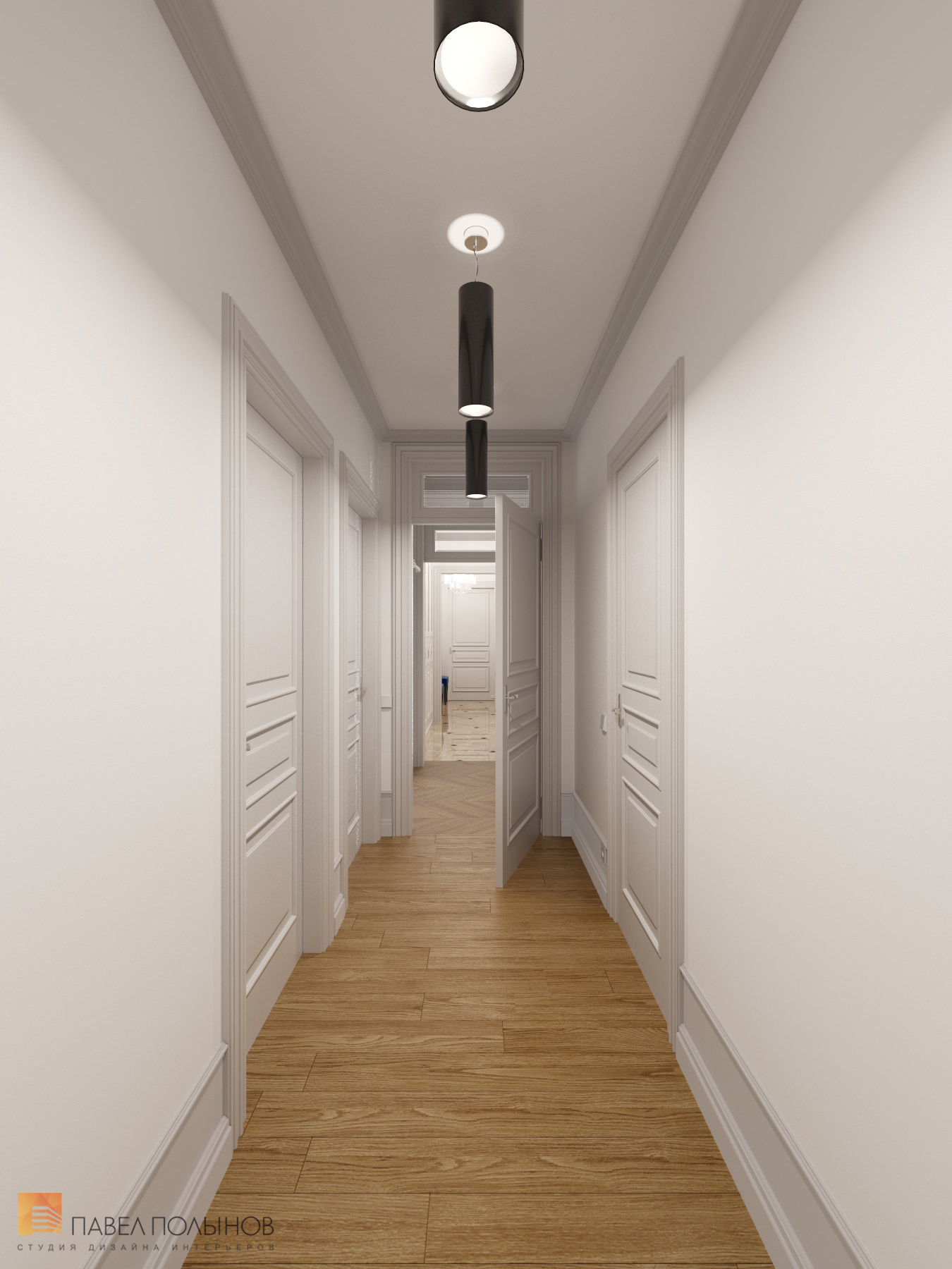 Фото коридор из проекта «Интерьер квартиры в стиле неоклассики, ЖК «Парадный квартал», 190 кв.м.»