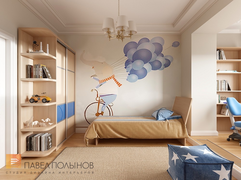 Фото детская комната из проекта «Дизайн квартиры 74 кв.м. в стиле американской классики, ЖК «Платинум»»